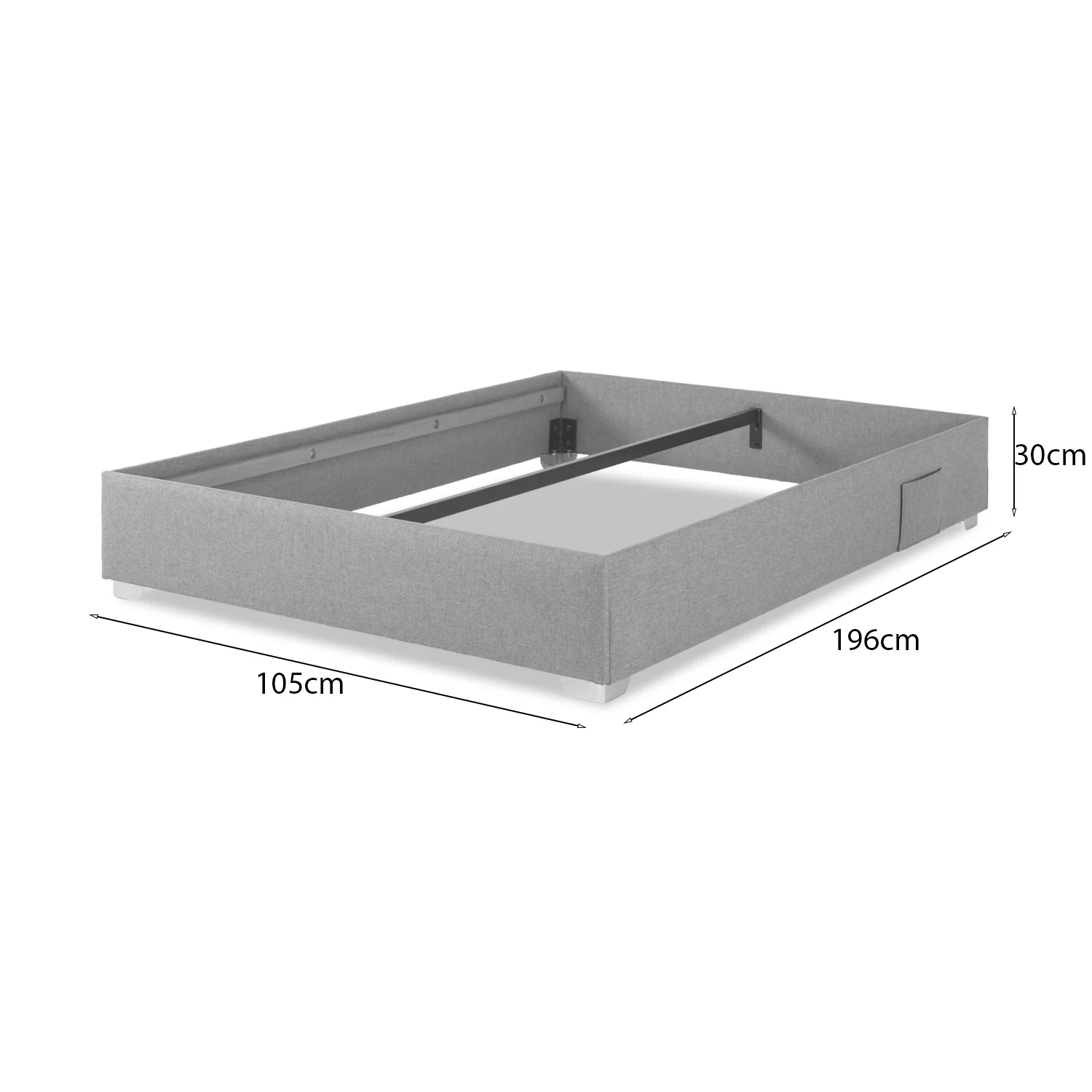 Base Cama 1.00 Pier Desarmable Negro - Image 7