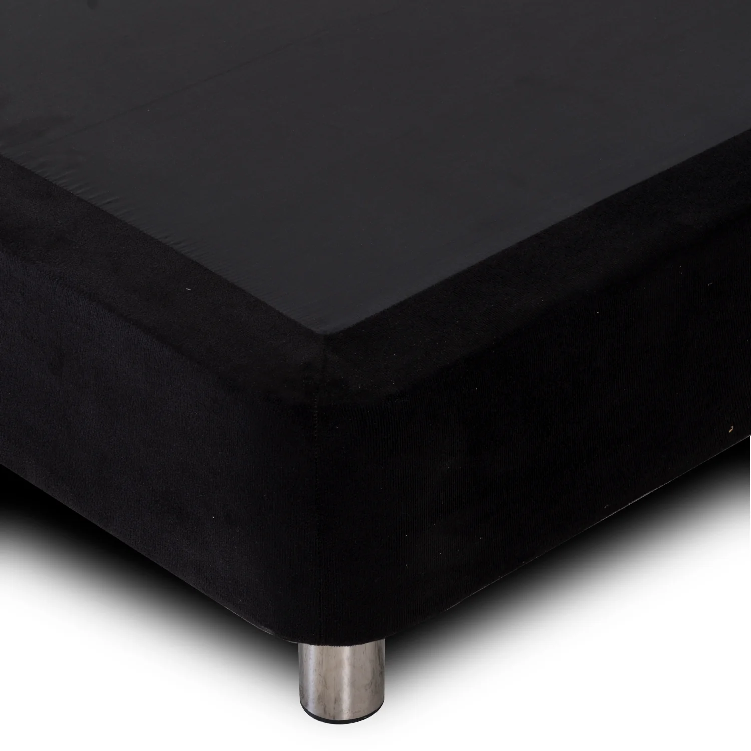 Base Cama Doble Napoli Microfibra Negro - Image 3