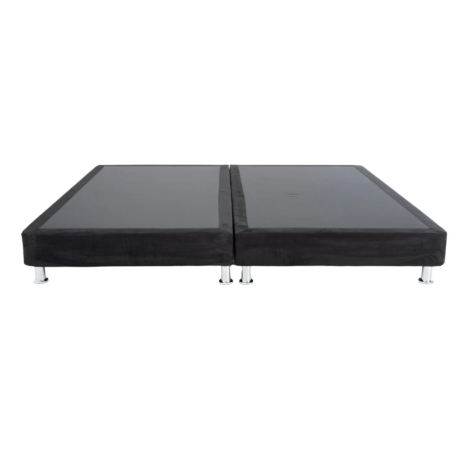 Base Cama Queen Napoli Microfibra Negro Par - Image 2