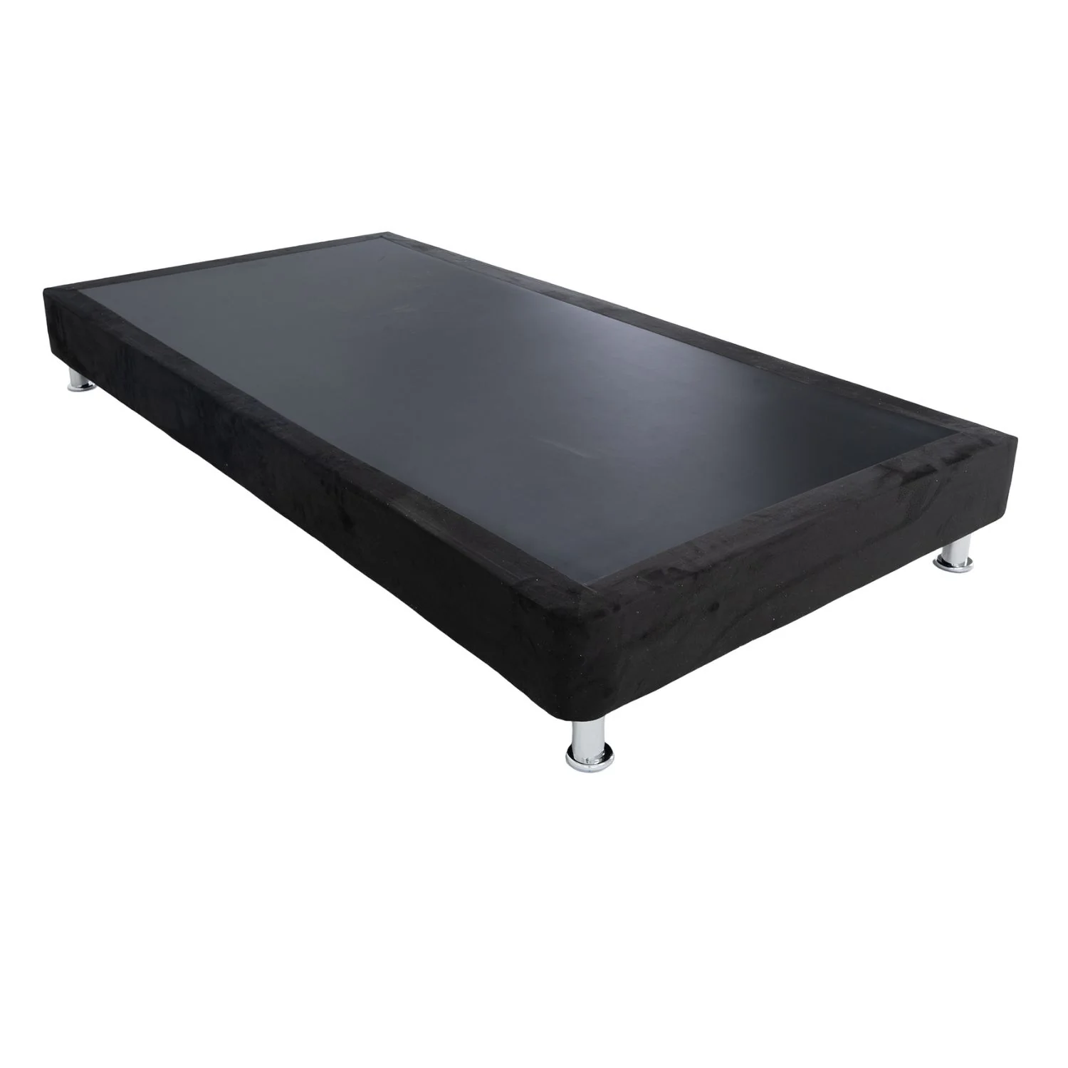 Base Cama Queen Napoli Microfibra Negro Par - Image 3