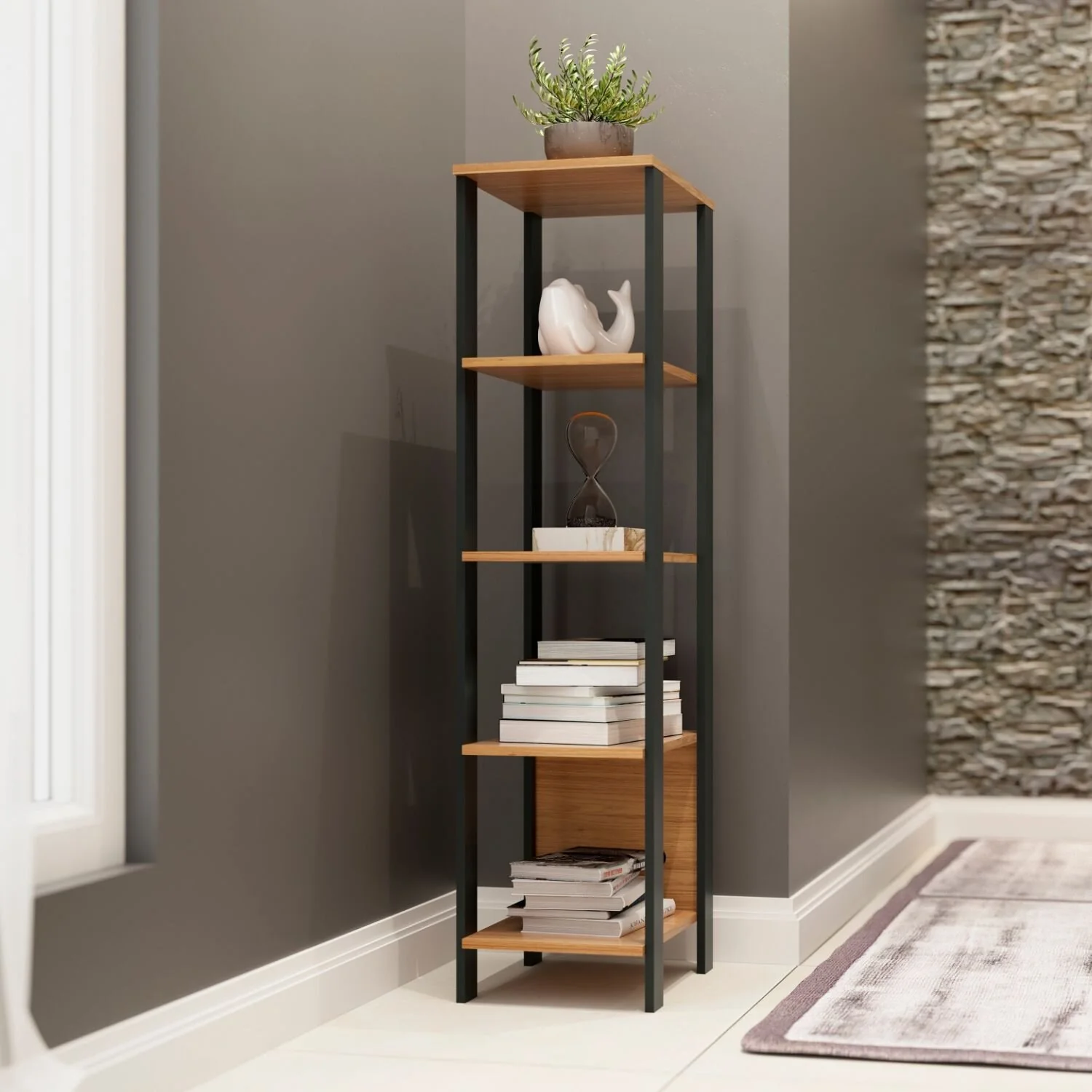 Biblioteca Cox Natural, Negro - Image 2