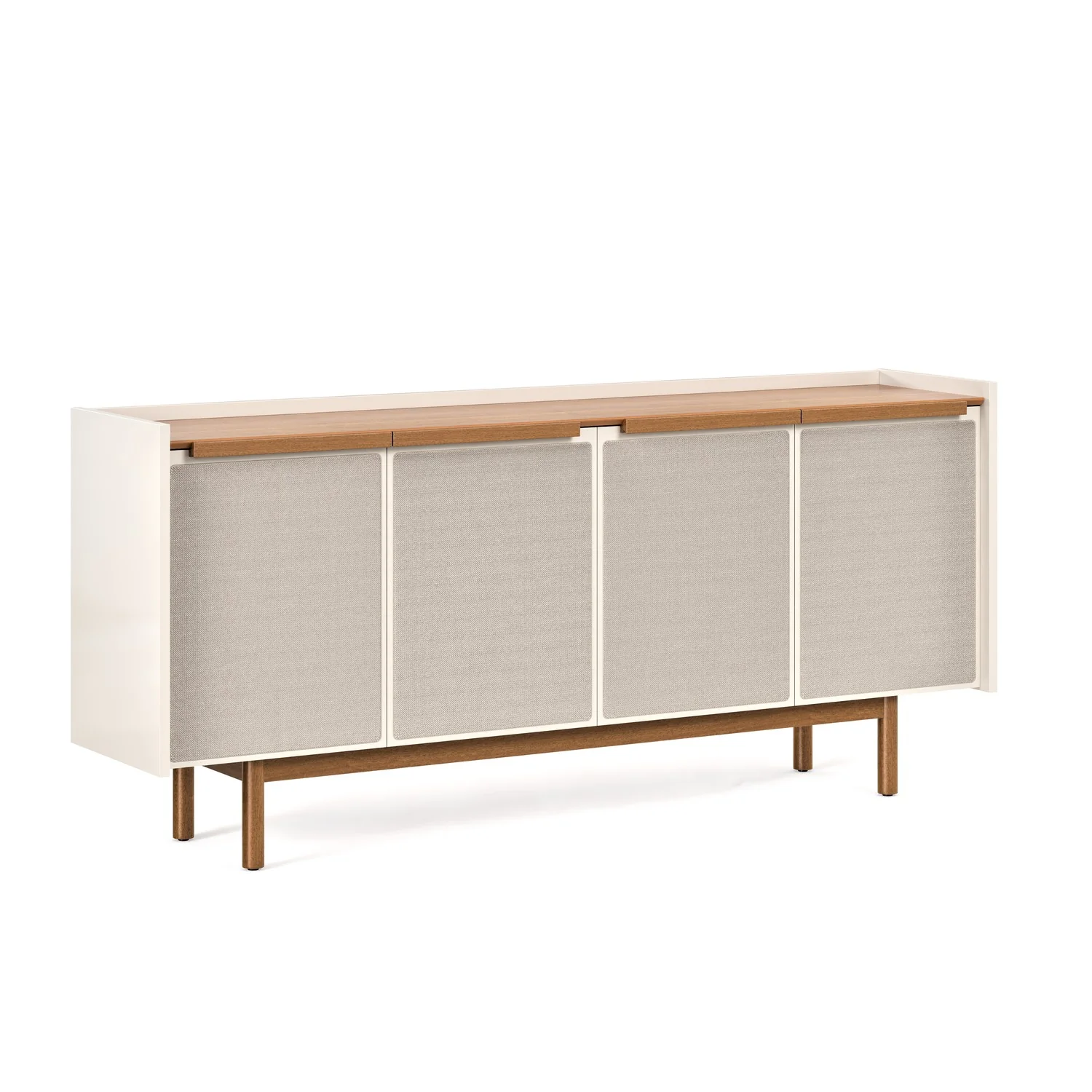 Bifé Zoe Off White, Natural Malla 80X160X39 - Image 3
