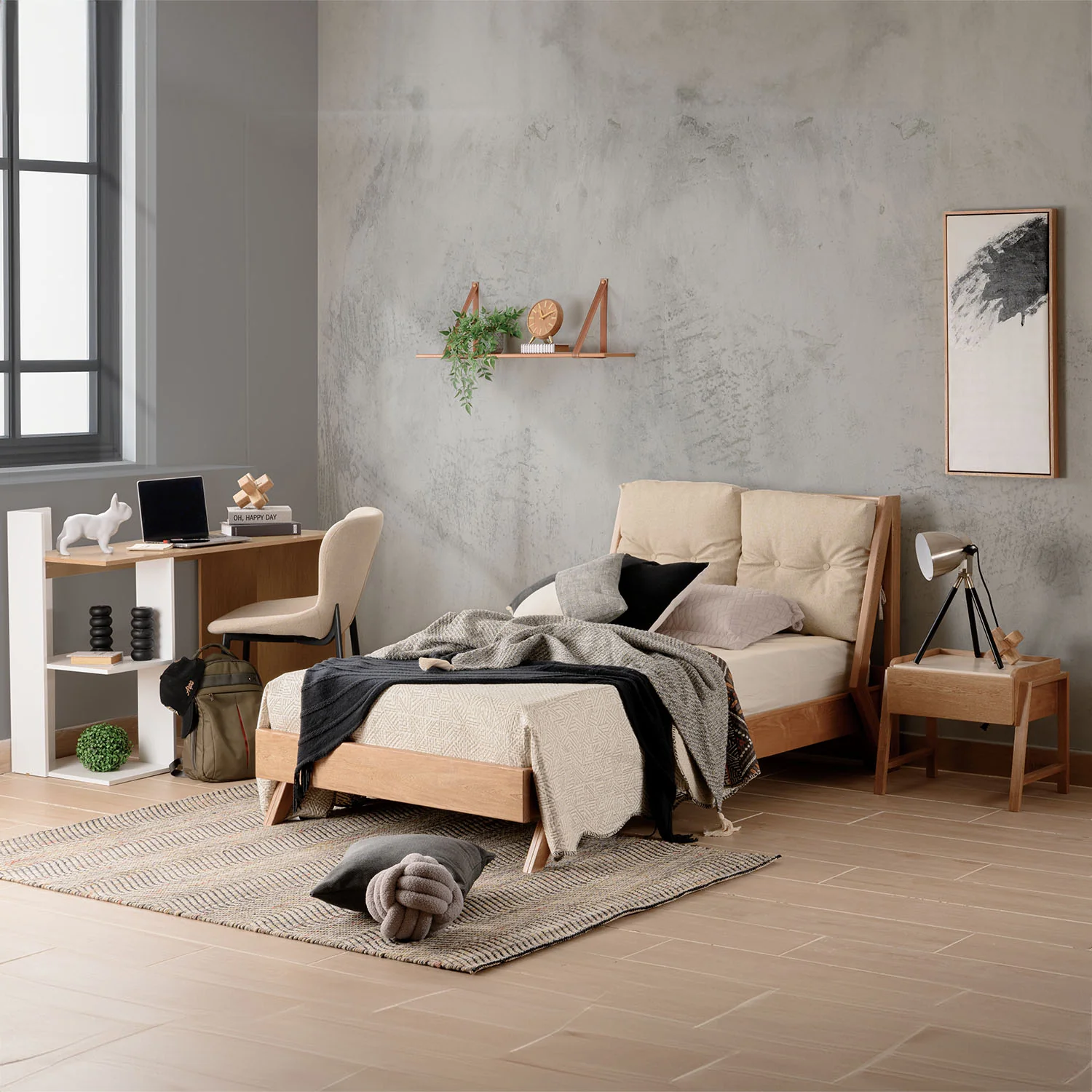 Cama 1.00 Alky Crudo, Natural - Image 2