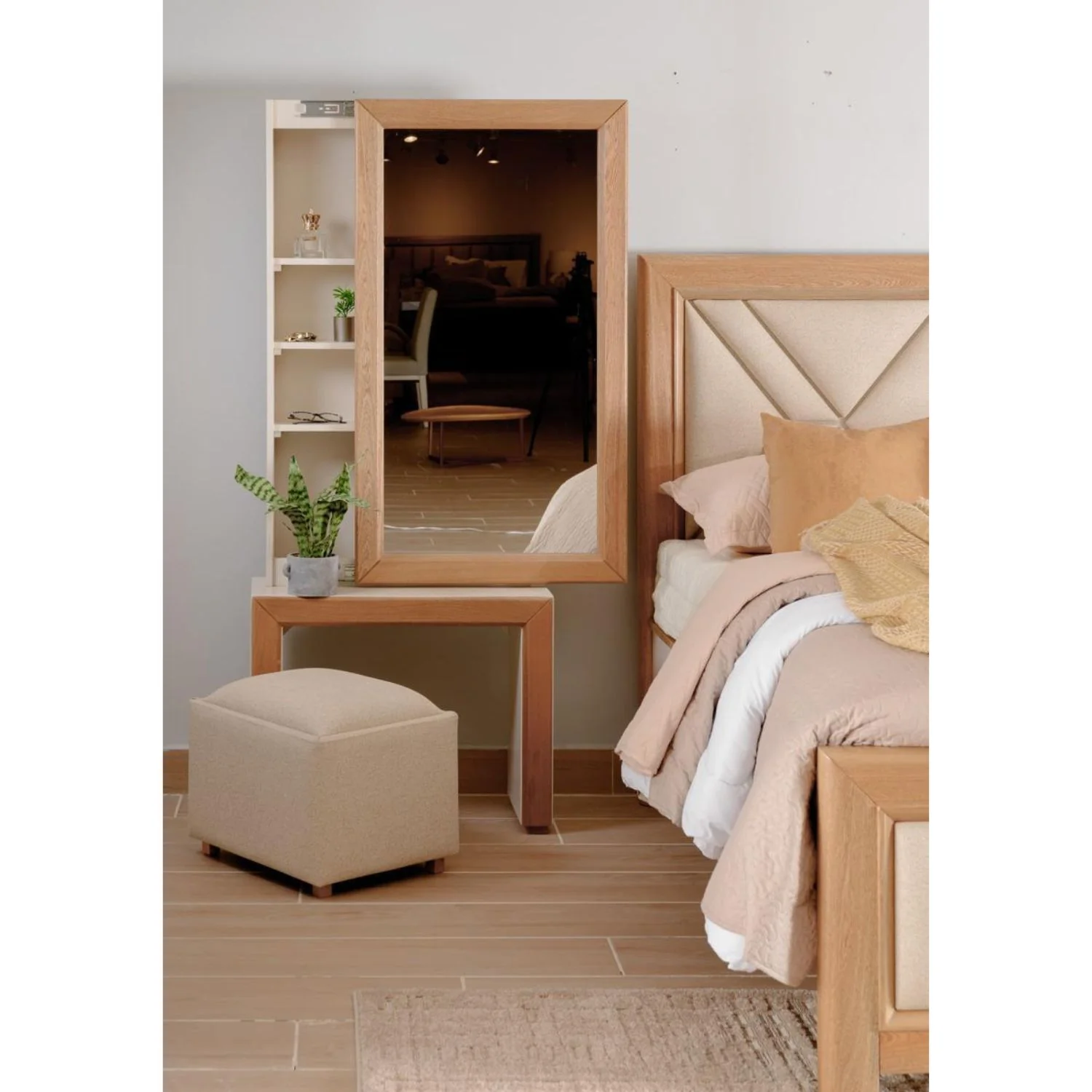 Cama 1.00 Marriot Beige, Natural - Image 3