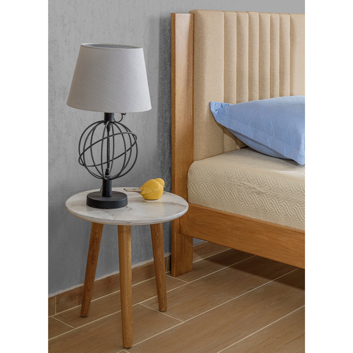 Cama 1.00 Moscu Marfil, Natural - Image 3