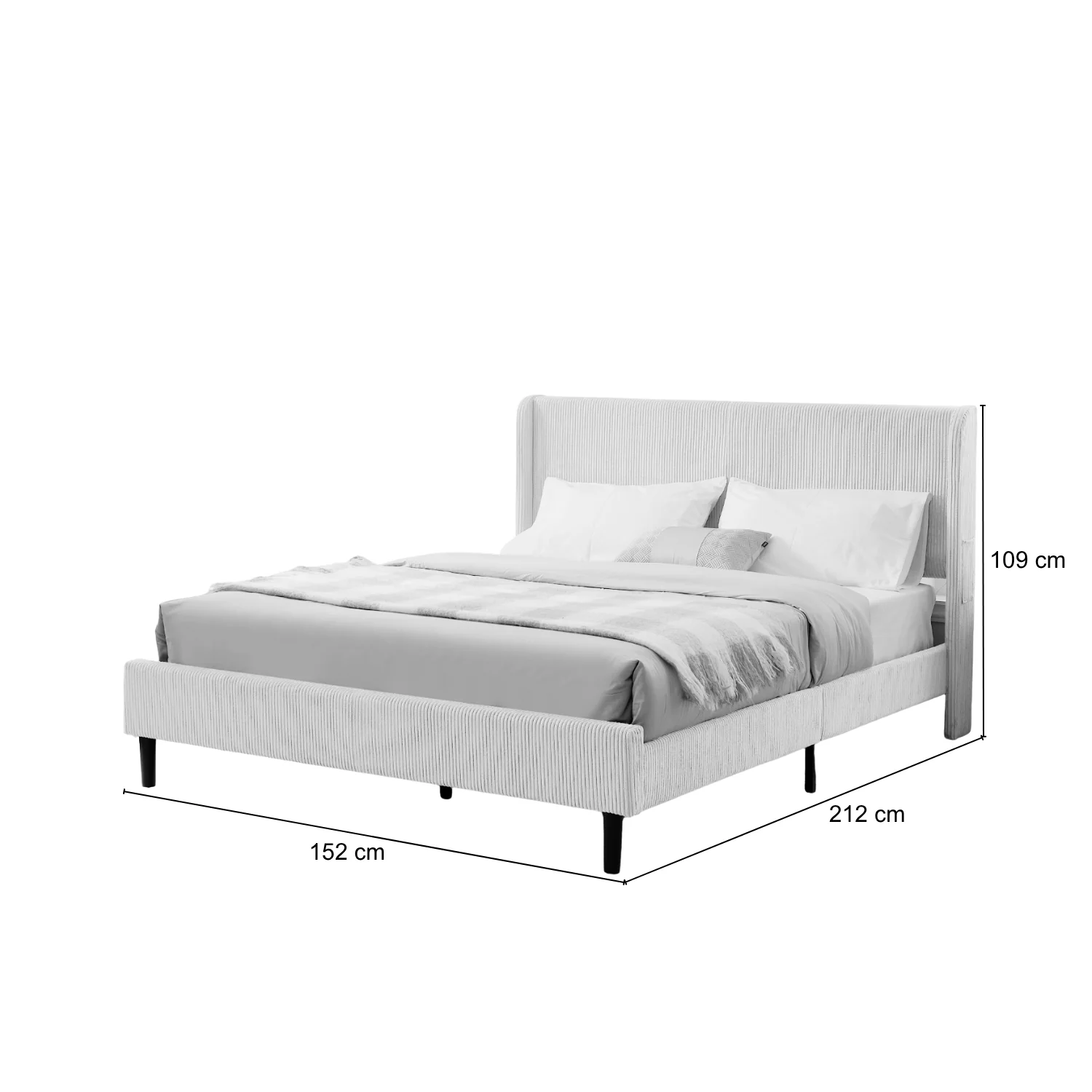 Cama Doble Alicante Beige - Image 4