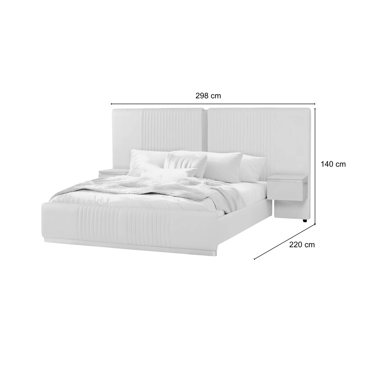 Cama King Celestia Eurolino Perla, Champaña - Image 6