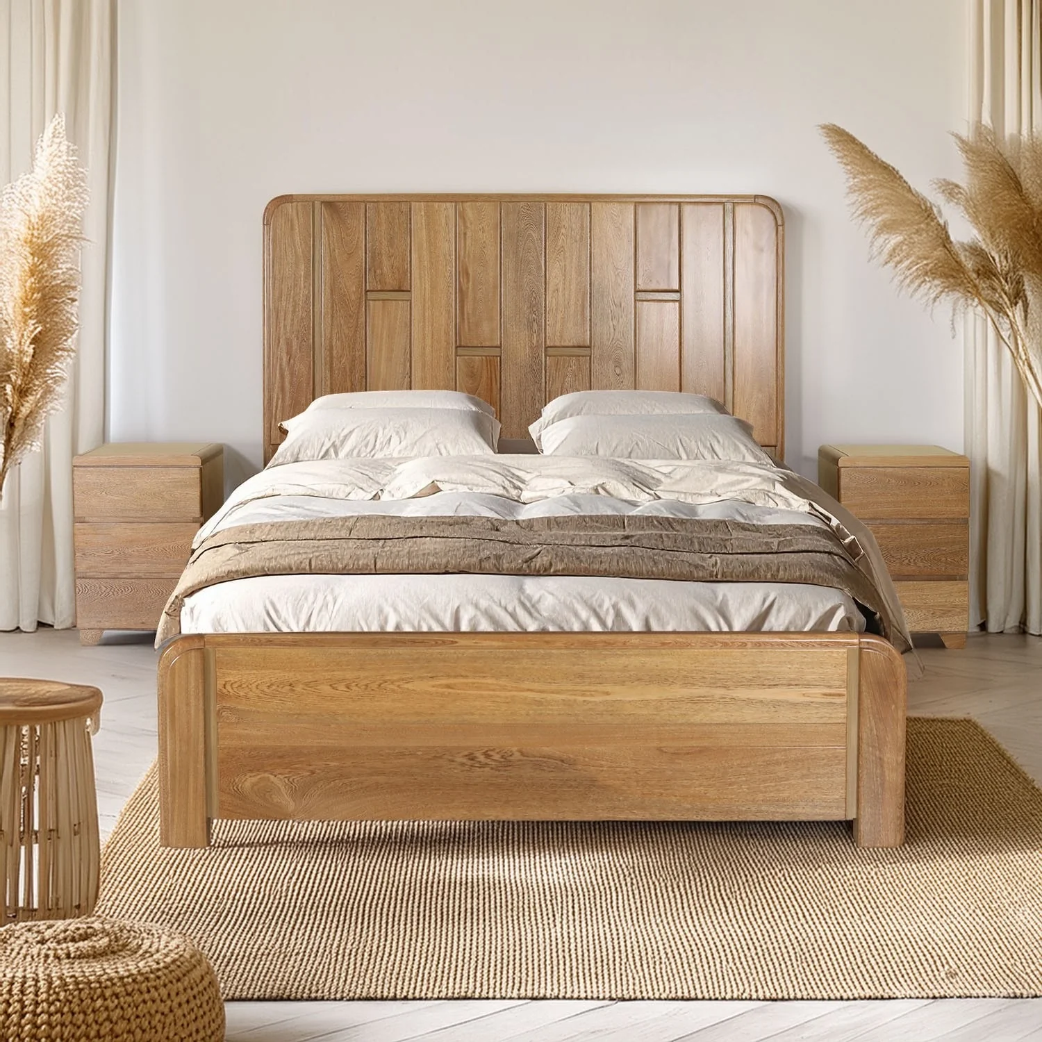 Cama King Ceratto Roble Natural - Image 2
