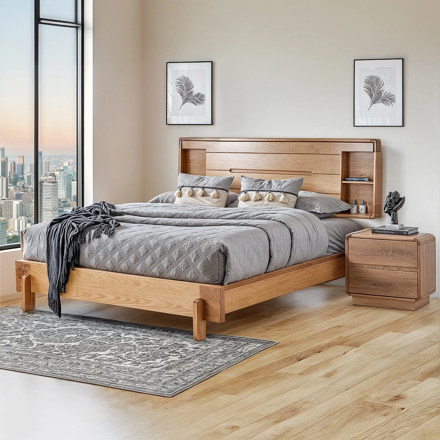 Cama King Dublin Roble Natural - Image 2