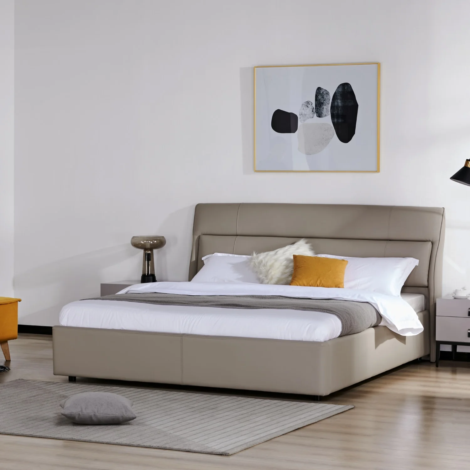Cama King Ghala Taupe - Image 3