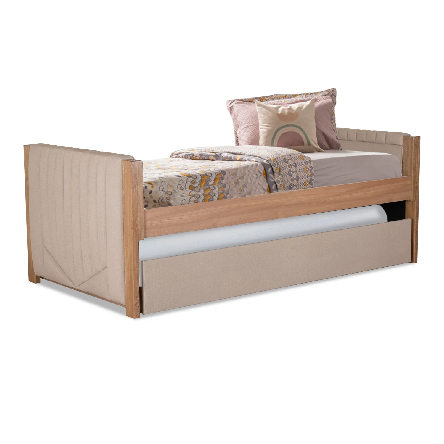 Cama Nido 1.00 Moscu Eurolino Marfil, Natural - Image 3
