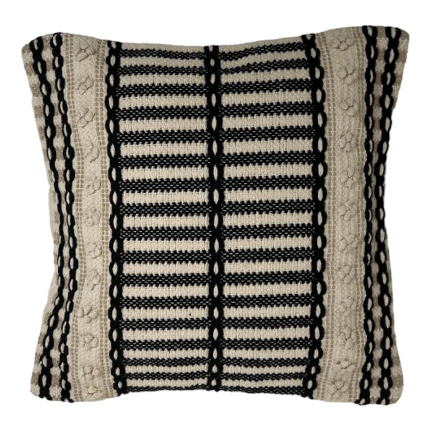 Cojin 50X50 Blanc Neg Linea Bohemio F243