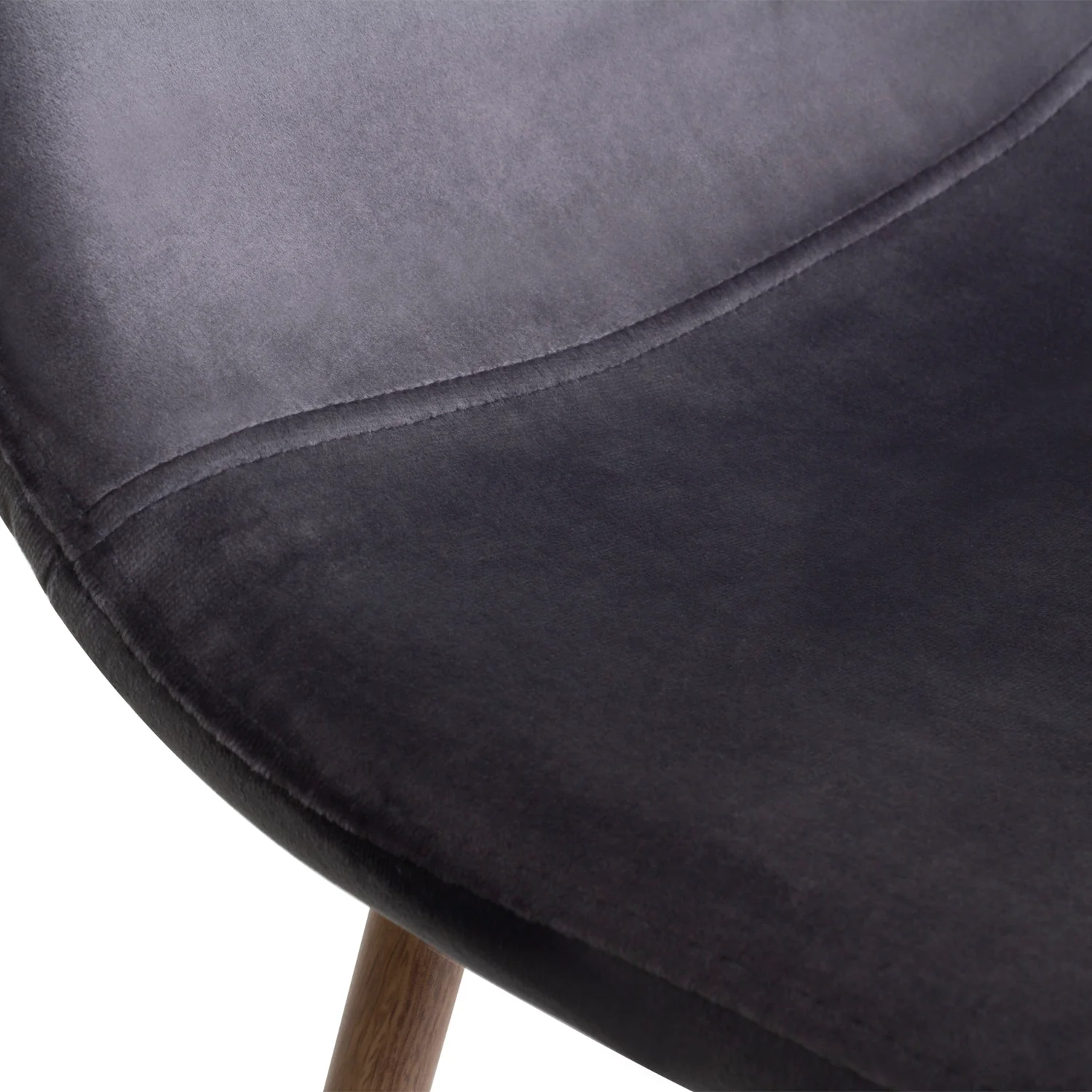 Comedor 4 Puestos Harrison Microfibra Gris, Natural - Image 7