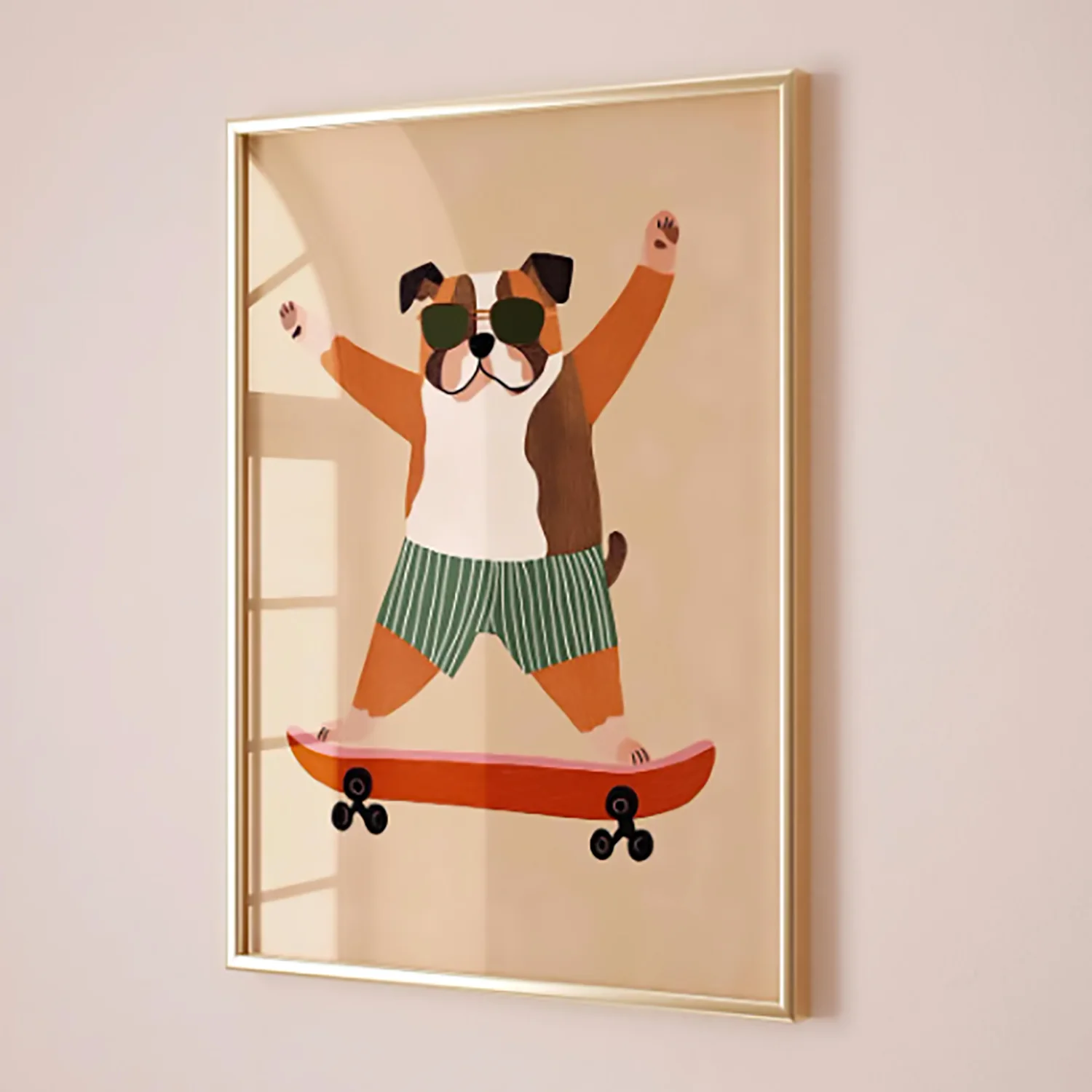 Cuadro Infantil 40X60 Perro Monopatin - Image 2