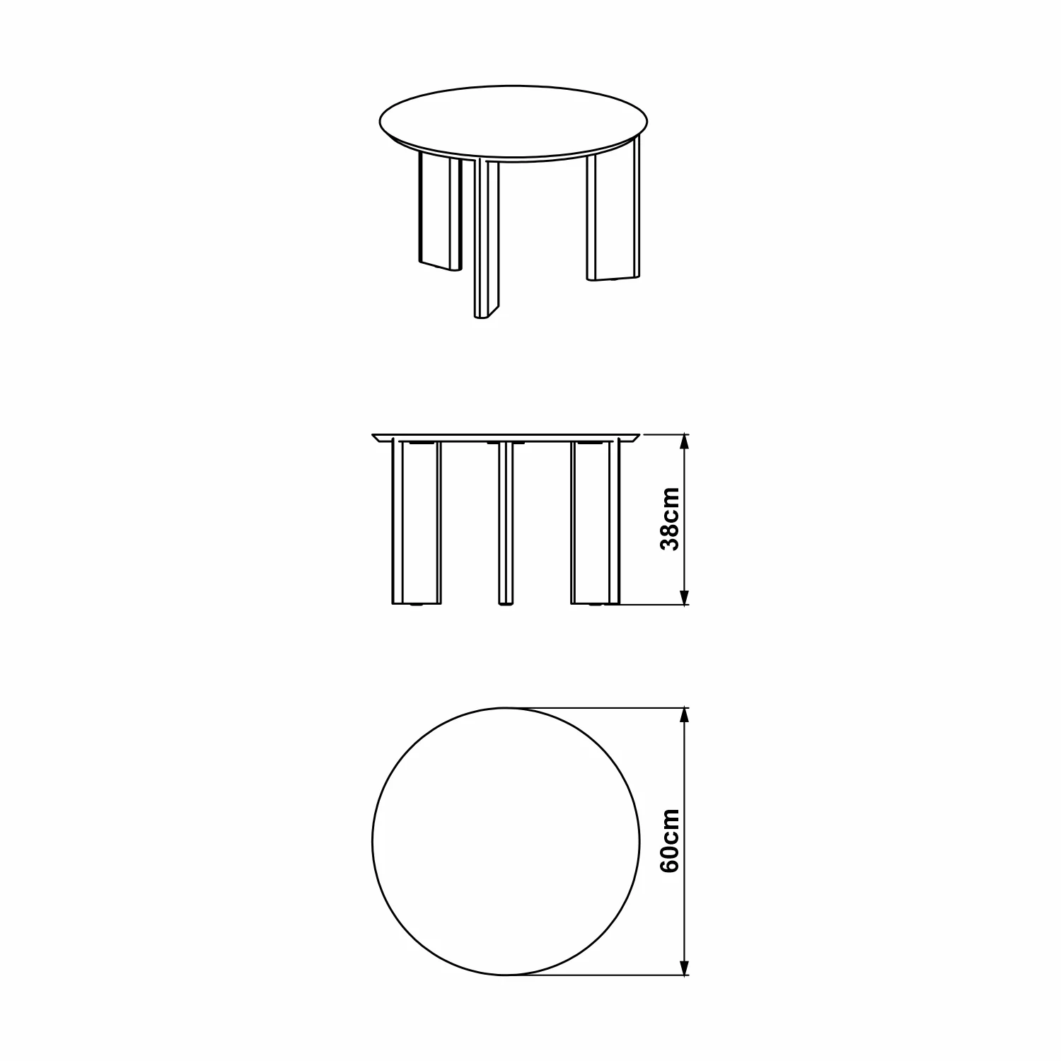 Mesa De Centro Axel  Negro 60X38X60 - Image 4