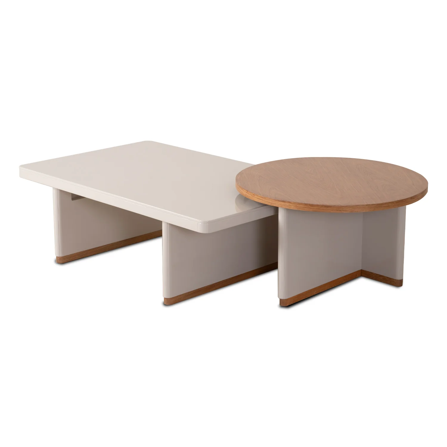 Mesa De Centro Bonn Beige, Natural Rectangular Premium - Image 3