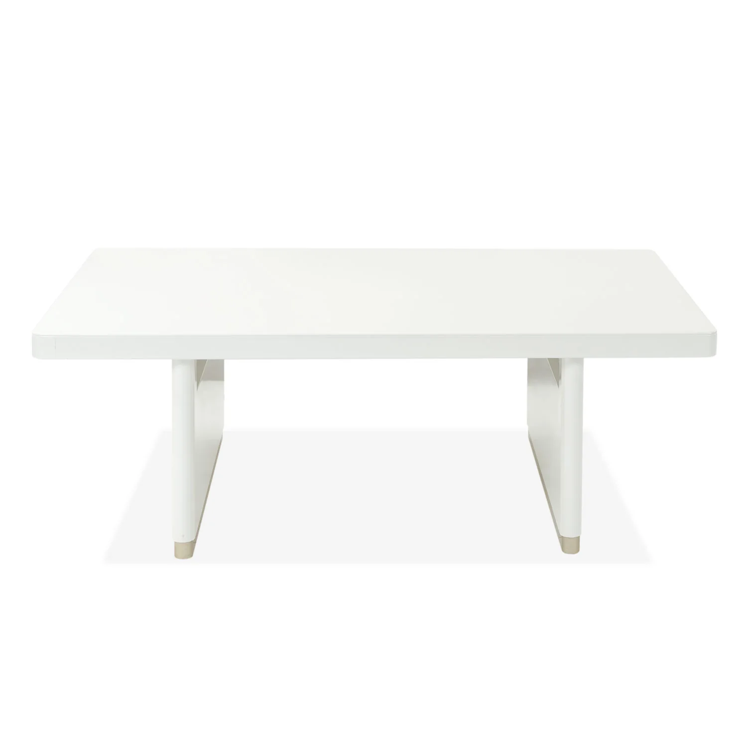 Mesa De Centro Bonn Blanco Perla, Champaña Rectangular Premium - Image 2