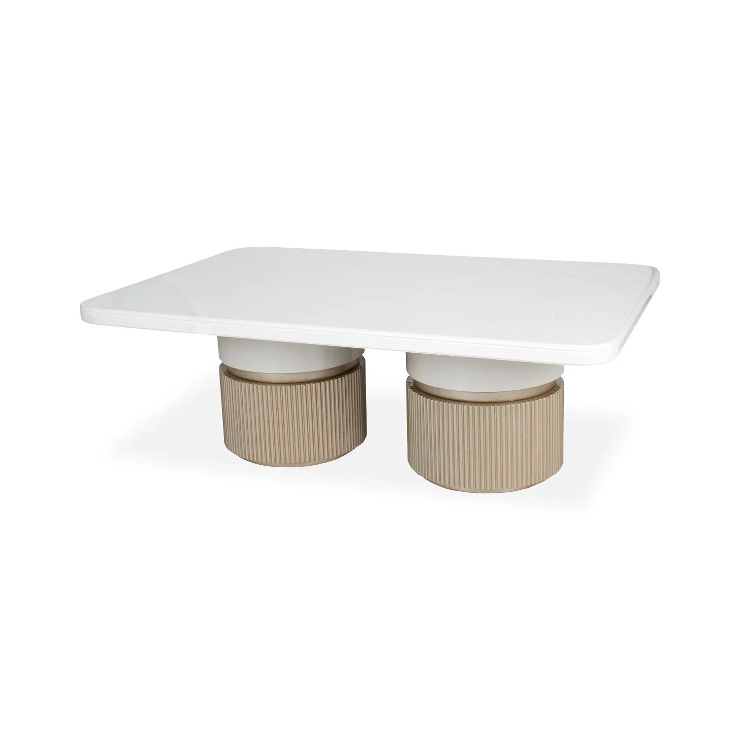 Mesa De Centro Toscana Marmolizada, Champaña 120X80 - Image 2