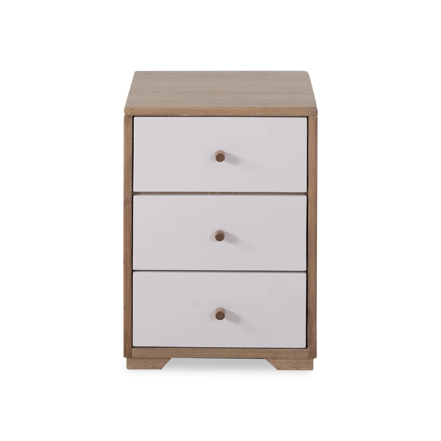 Mesa De Noche Delta Off White, Natural