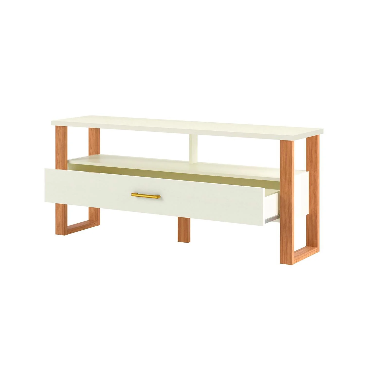 Mesa De Tv Cox 140X60 Off White, Natural - Image 3