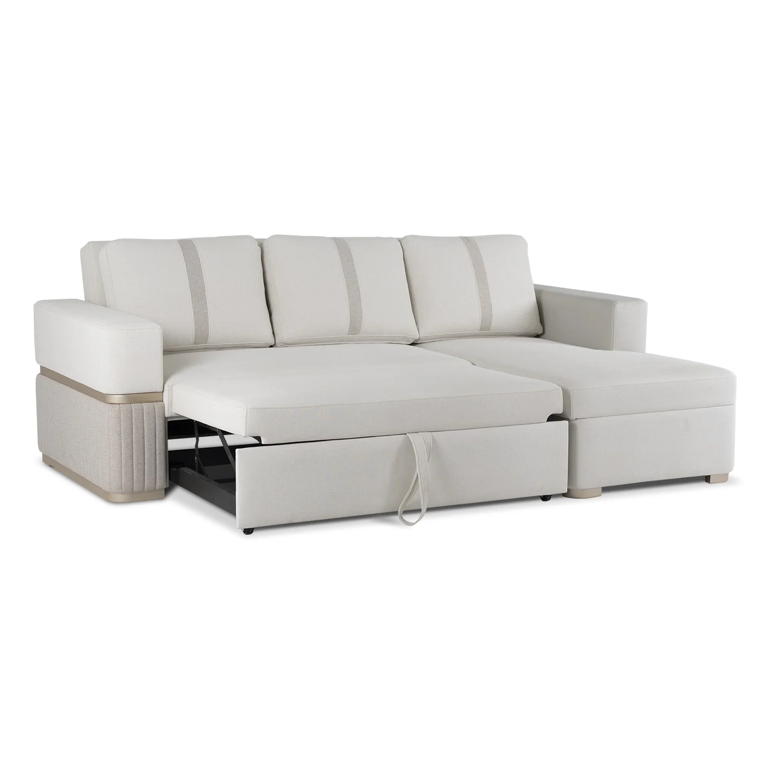 Sala Cama Dior Eurolino Blanco, Champaña Lado Der Brazo Desmontable - Image 6