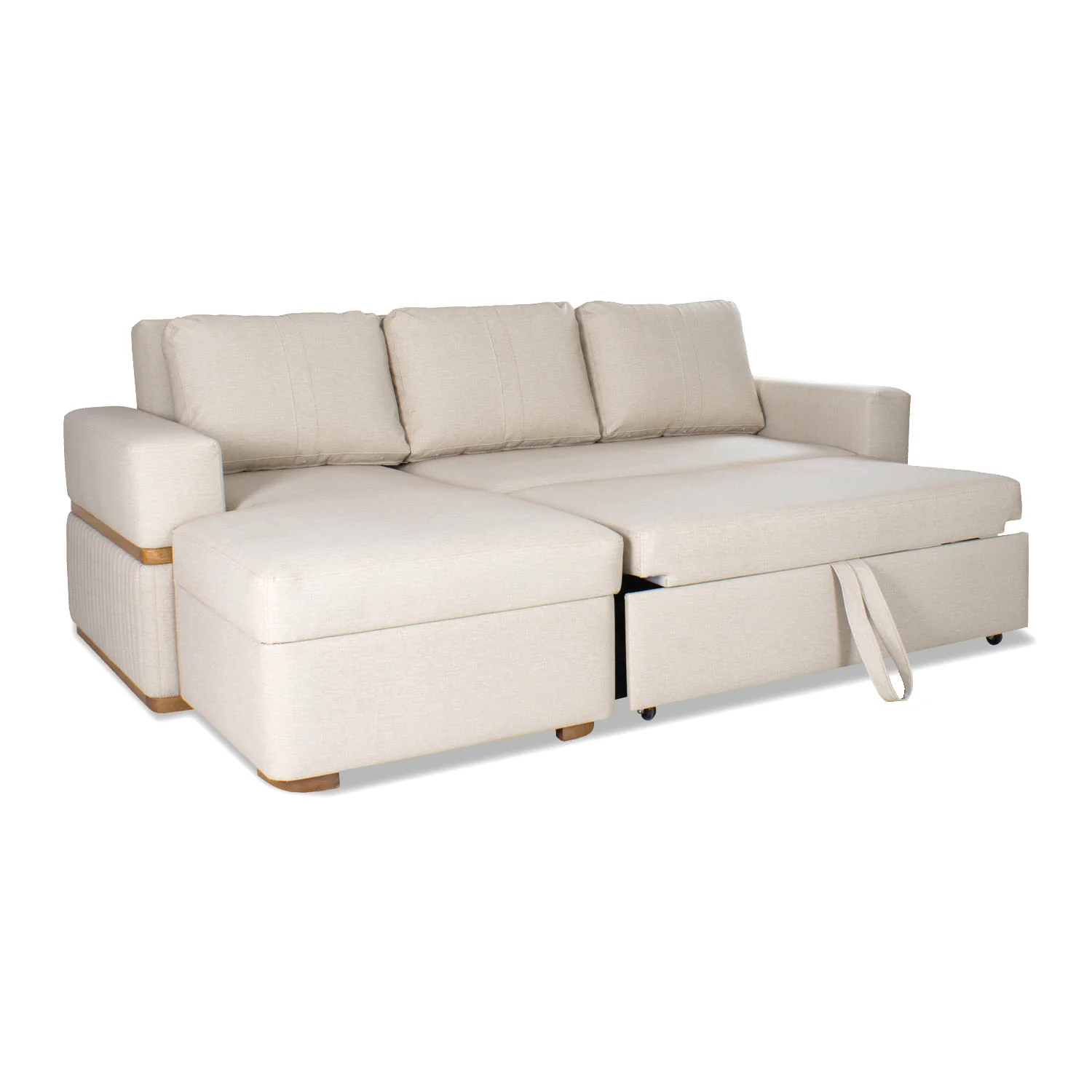 Sala Cama Dior Eurolino Marbella Marfil, Natural Lado Izq Brazo Desmontable - Image 3