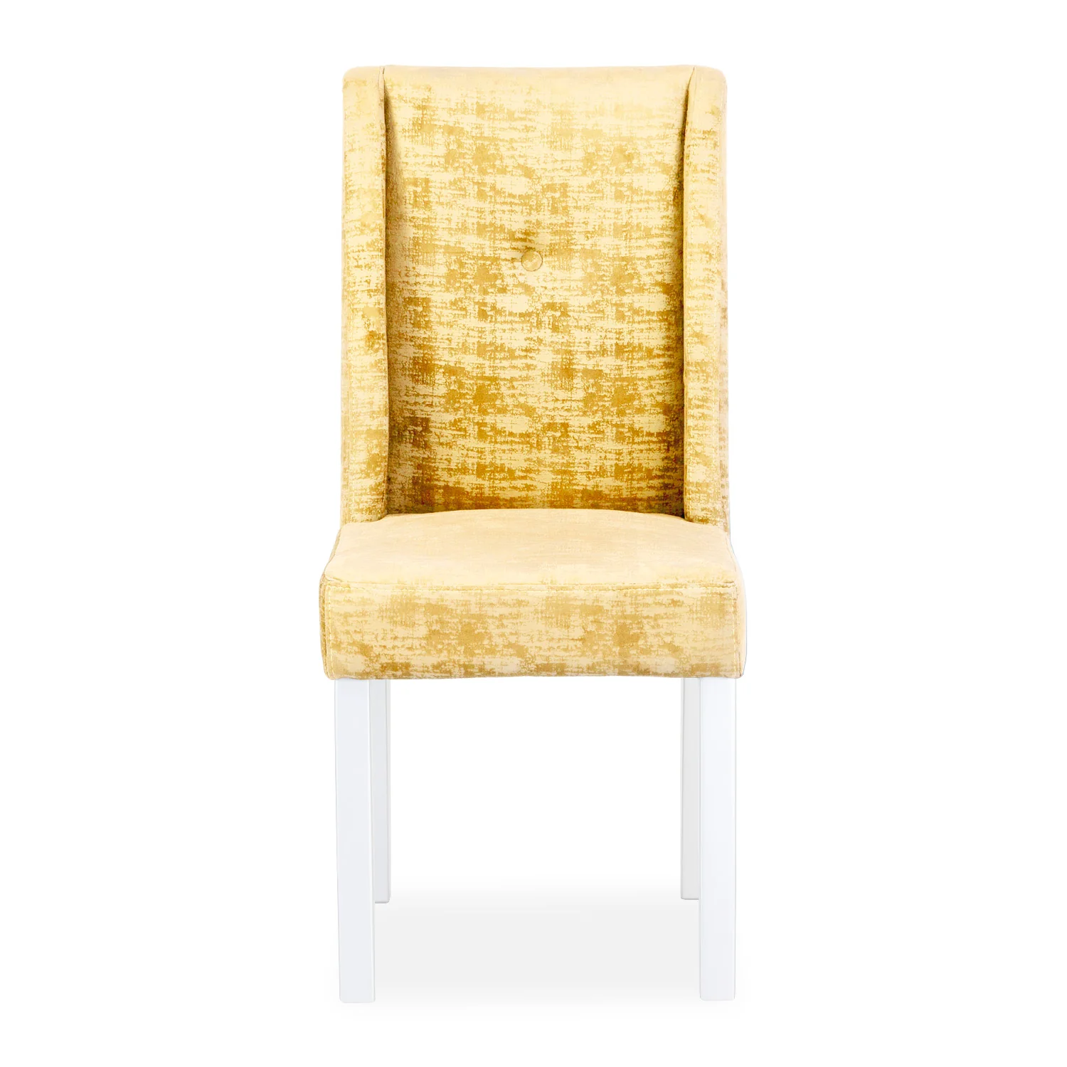 Silla Comedor Bulgary Chenille Oro, Blanco - Image 2