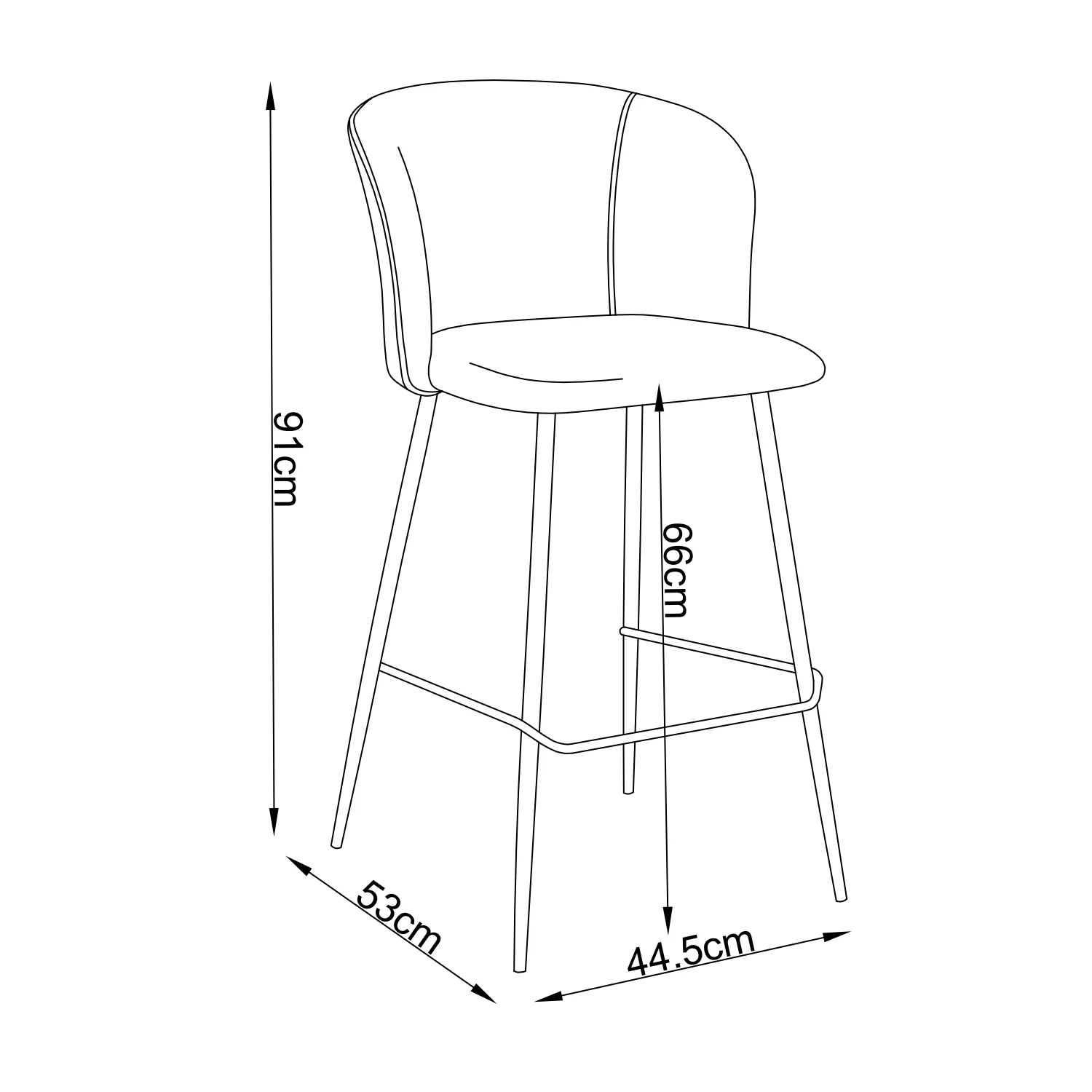 Silla para Barra Ibis Azul - Image 7