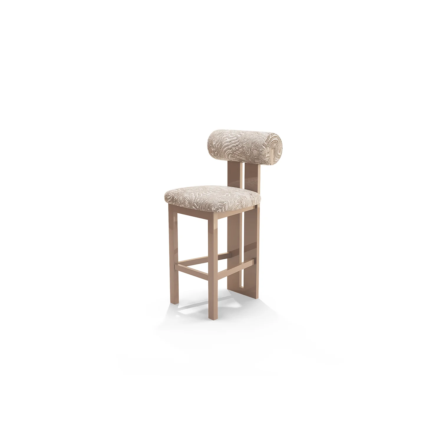 Silla Para Barra Nova Cardif Almond, Capuchino - Image 3