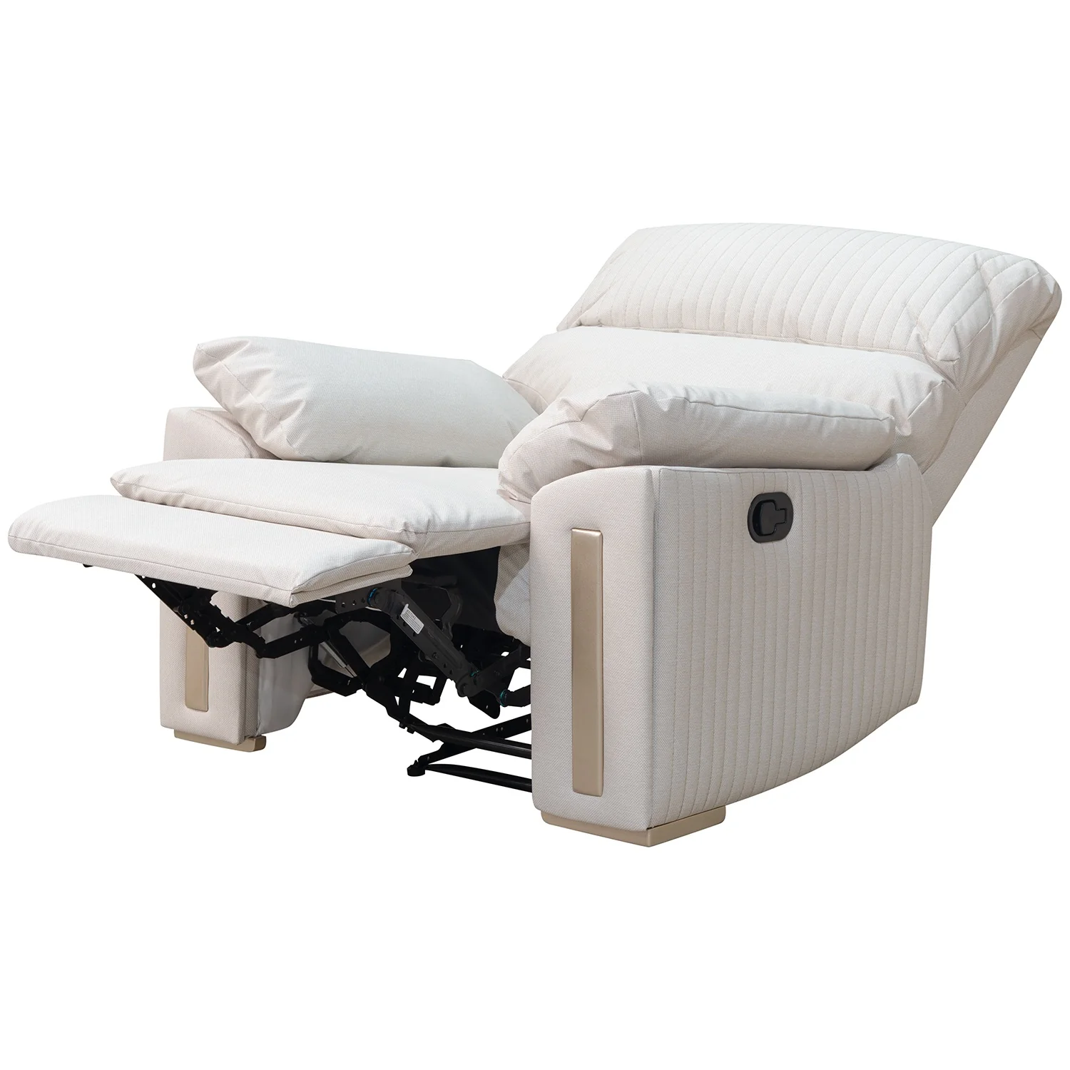 Sillón Reclinable Dinna Eurolino Gaira Beige, Champaña - Image 6