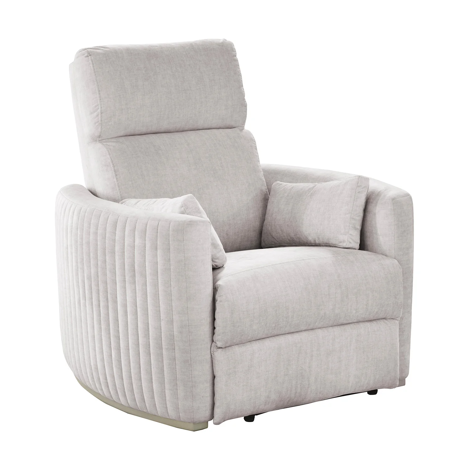 Sillón Reclinable Minoti Velvet Atlas Marmol, Champaña - Image 3