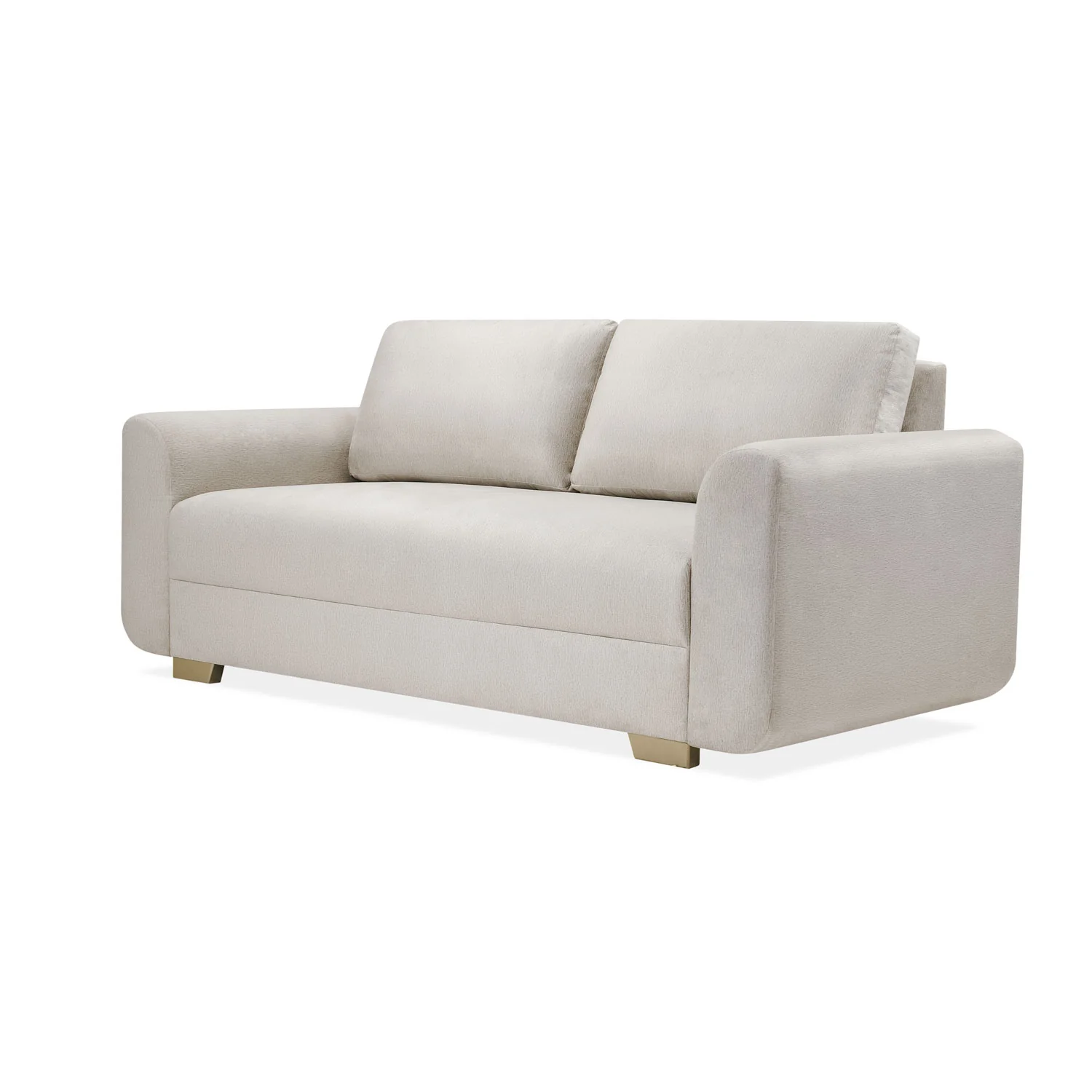 Sofá 3 Puestos Milu Velvet Suprema Sand, Champaña - Image 3