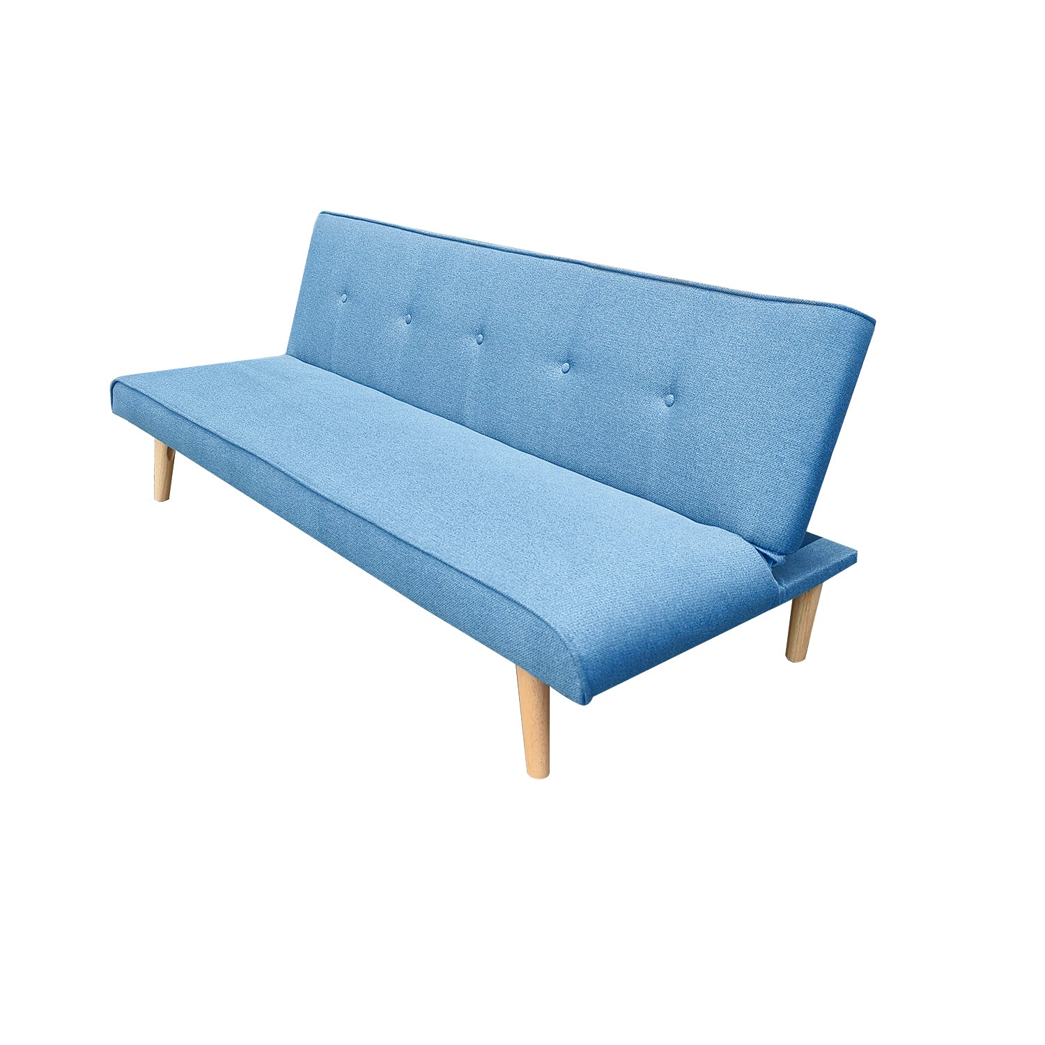 Sofá Cama Gabi Microfribra Azul - Image 4