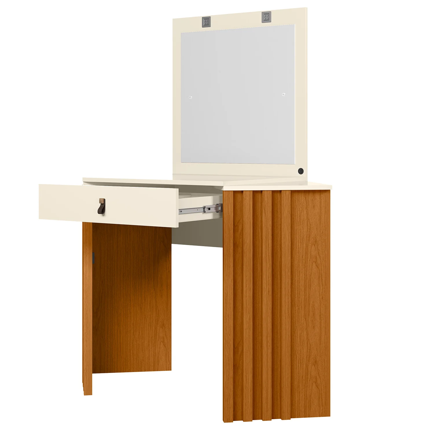 Tocador Esquinero Ely Off White, Natural - Image 3